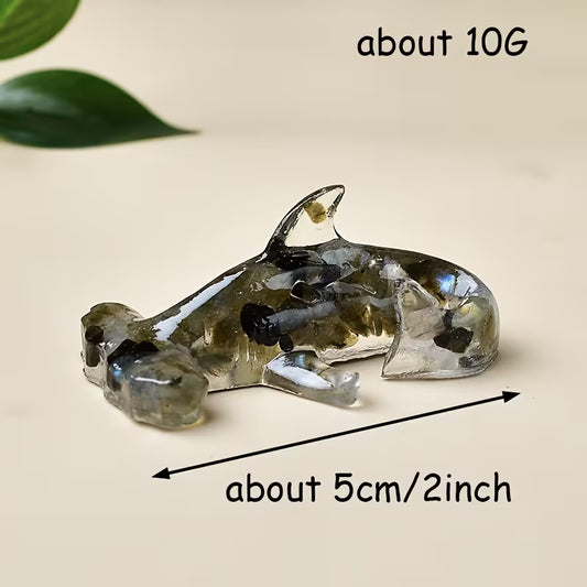 Requin en Résine & Labradorite