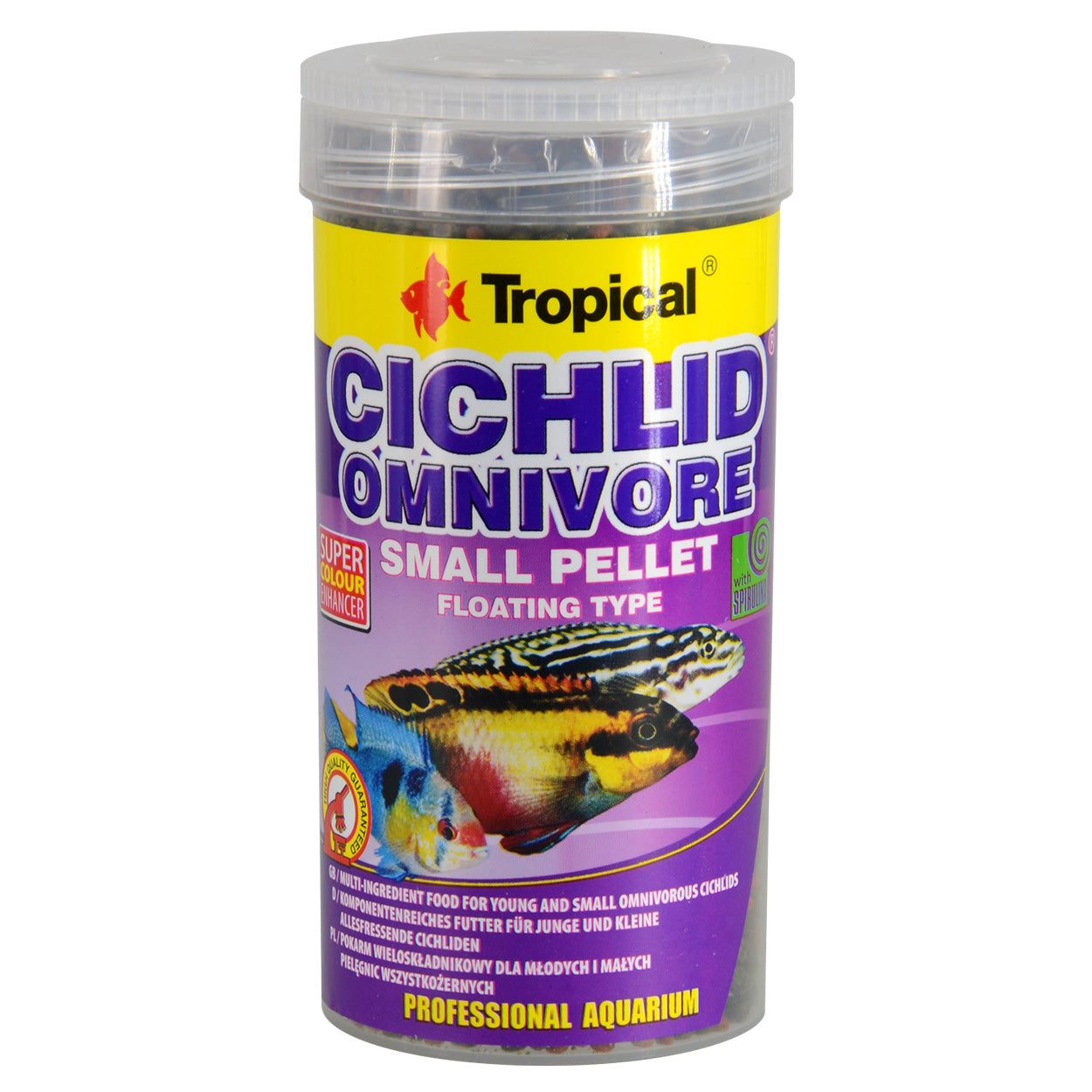 Tropical | Cichlid Omnivore Small Pellets - 90g