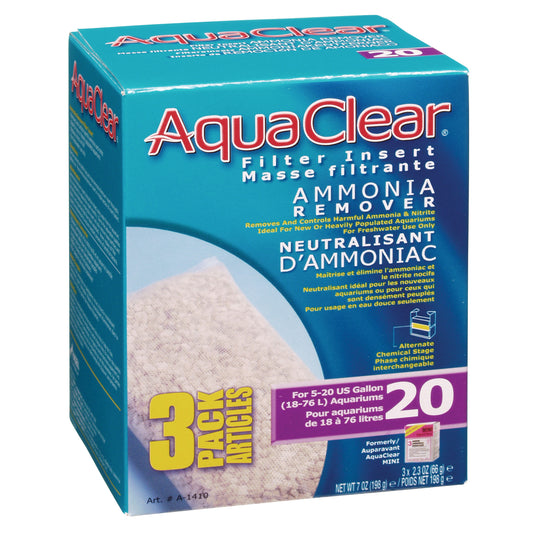AquaClear Ammonia Remover Filter 3 Pack
